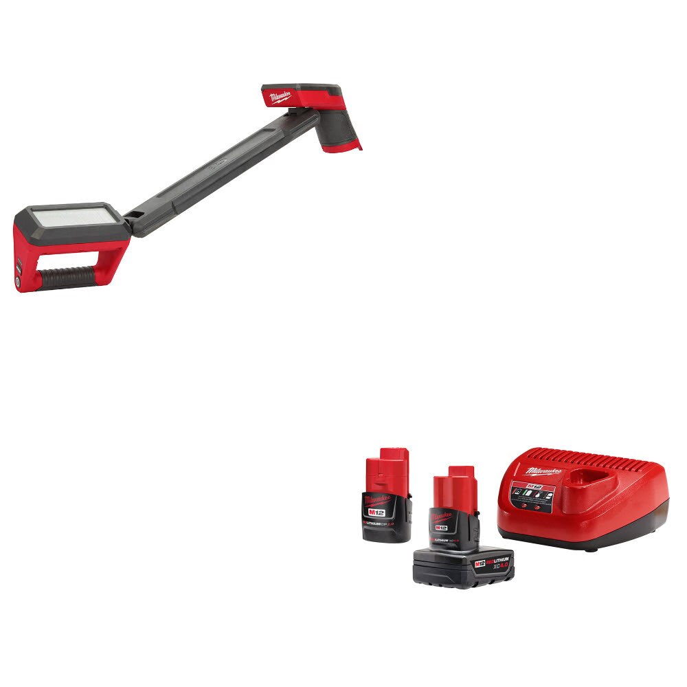 Milwaukee 2126-20 M12 Underbody Light Kit W/ FREE 48-59-2424 M12 12V Starter Kit