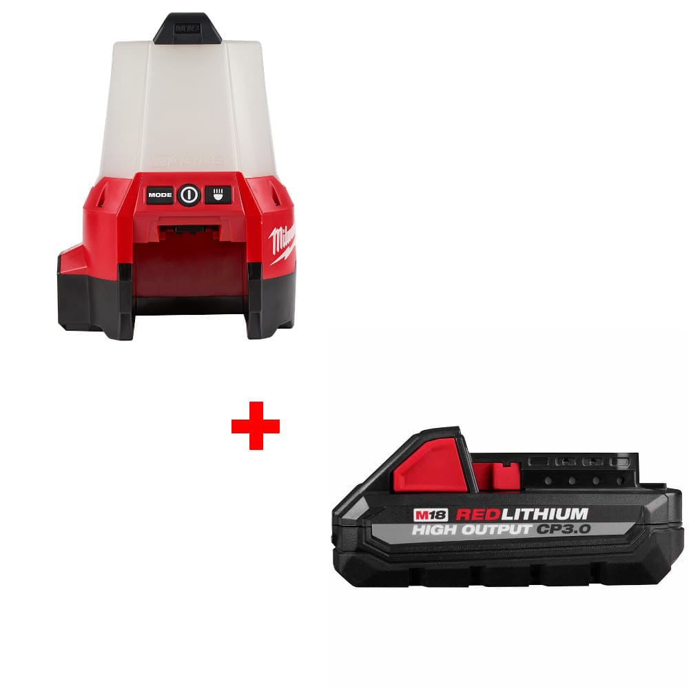 Milwaukee 2144-20 M18 Compact Site Light w/ FREE 48-11-1835 M18 CP3.0 Battery