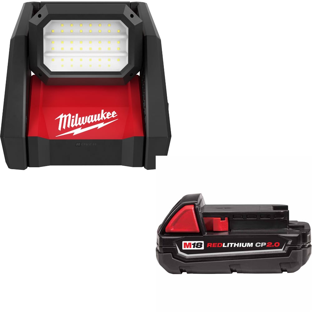 Milwaukee 2366-20 M18 Dual Power Flood Light W/ FREE 48-11-1820 M18 Battery Pack