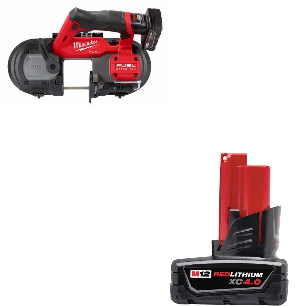 Milwaukee 2529-21XC M12 FUEL Band Saw Kit W/ 48-11-2440 M12 XC4.0 Battery Pack