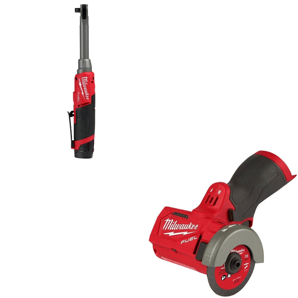 Milwaukee 2569-21 3/8" Ratchet Kit W/ FREE 2522-20 3" Cut Off Tool