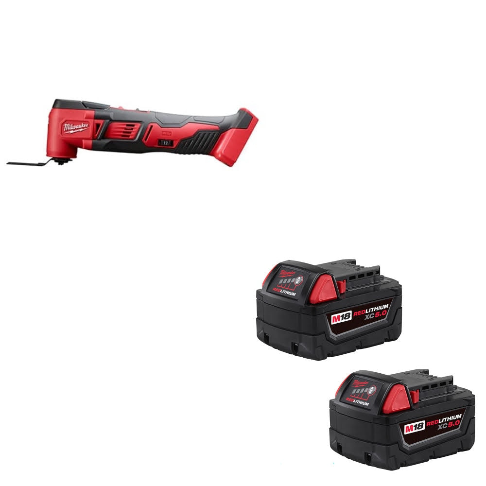Milwaukee 2626-20 M18 Multi-Tool, Bare W/ 48-11-1852 M18 XC5.0 Battery, 2 Pack