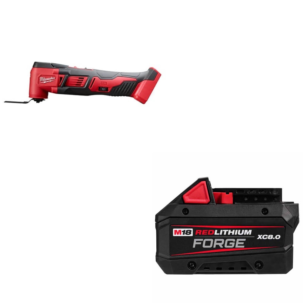 Milwaukee 2626-20 M18 Multi-Tool, Bare W/ 48-11-1881 M18 XC8.0 Battery Pack