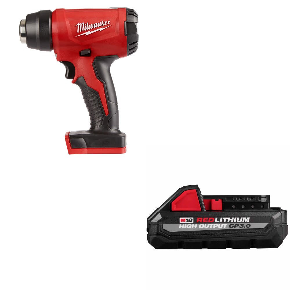 Milwaukee  2688-20 M18 Heat Gun, Bare Tool W/ 48-11-1835 M18 CP3.0 Battery