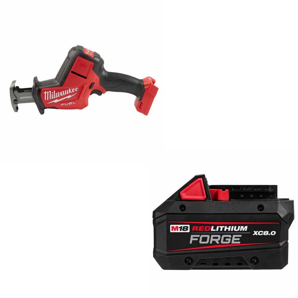 Milwaukee 2719-20 M18 FUEL Hackzall, Bare W/ 48-11-1881 M18 XC8.0 Battery Pack