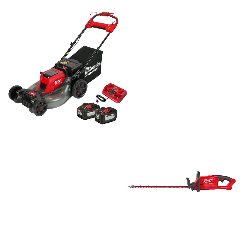 Milwaukee 2823-22HD M18 FUEL 21"SP Dual Battery Lawn Mower w/FREE Hedge Trimmer
