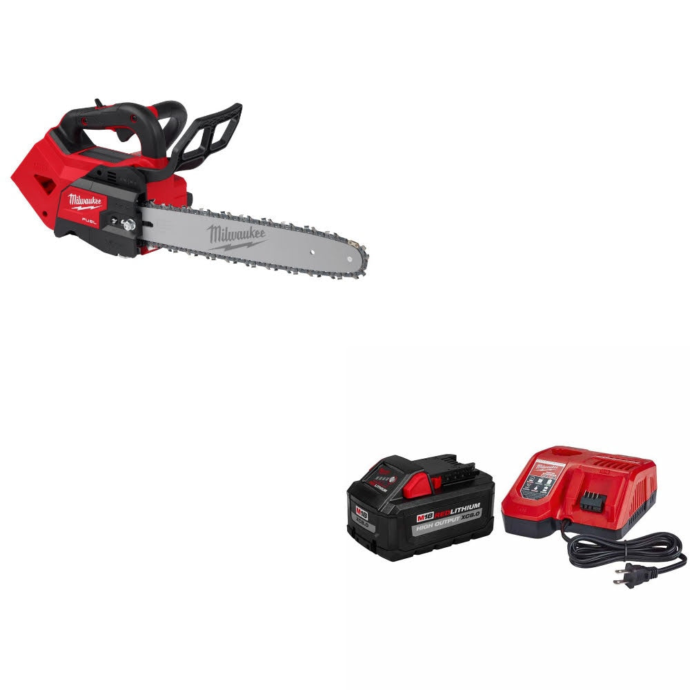 Milwaukee 2826-20T M18 FUEL 14" Chainsaw W/ 48-59-1880 M18 XC8.0 Starter Kit
