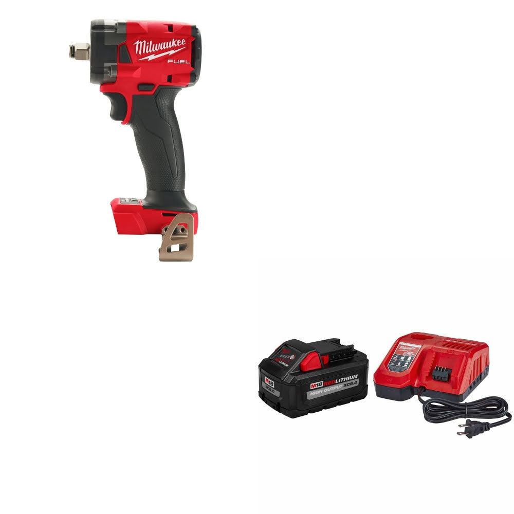 Milwaukee  2855-20 M18 FUEL 1/2" Impact Wrench W/ 48-59-1880 M18 Starter Kit