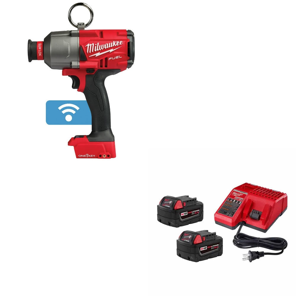Milwaukee 2865-20 M18 FUEL Impact Wrench W/ 48-59-1852B M18 18V Starter Kit