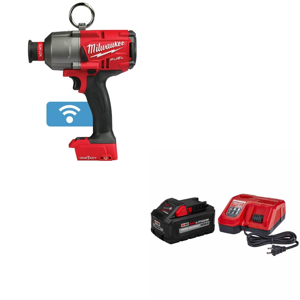 Milwaukee 2865-20 M18 FUEL 7/16" Impact Wrench W/ 48-59-1880 M18 XC8 Starter Kit
