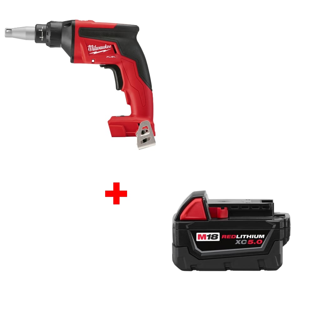 Milwaukee 2866-20 M18 FUEL Screw Gun, Bare w/ FREE 48-11-1850 M18 Battery Pack