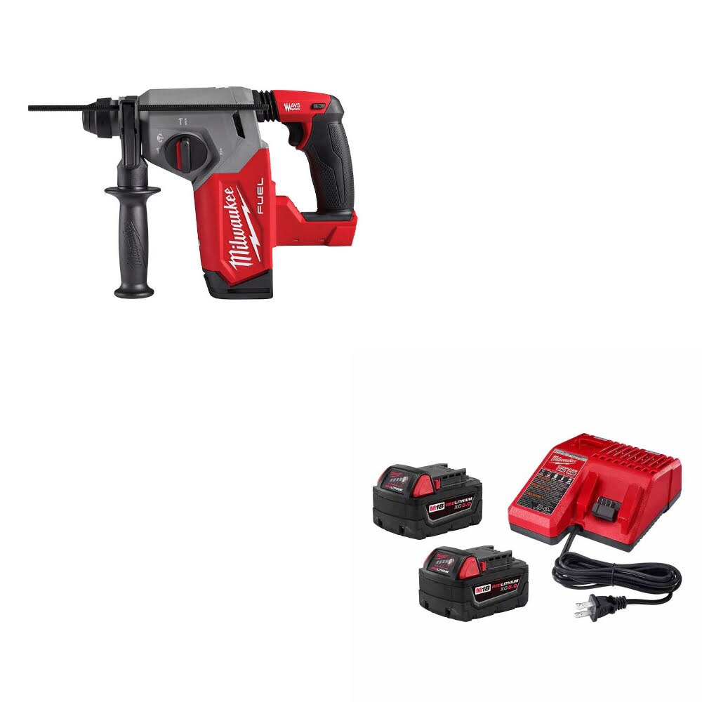 Milwaukee 2912-20 M18 FUEL 1" Rotary Hammer W/ 48-59-1852B M18 18V Starter Kit