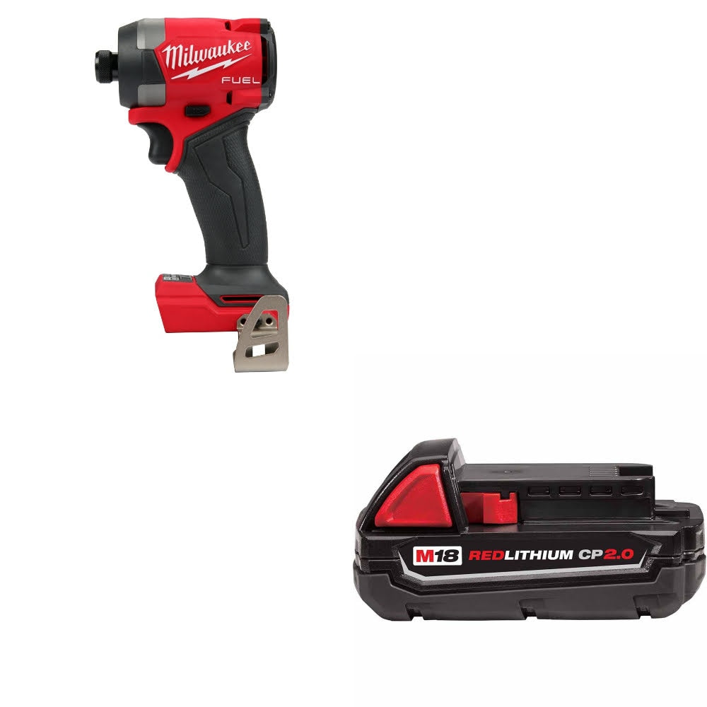 Milwaukee 2953-20 M18 FUEL 1/4" Impact Driver W/ 48-11-1820 M18 2.0 Battery Pack