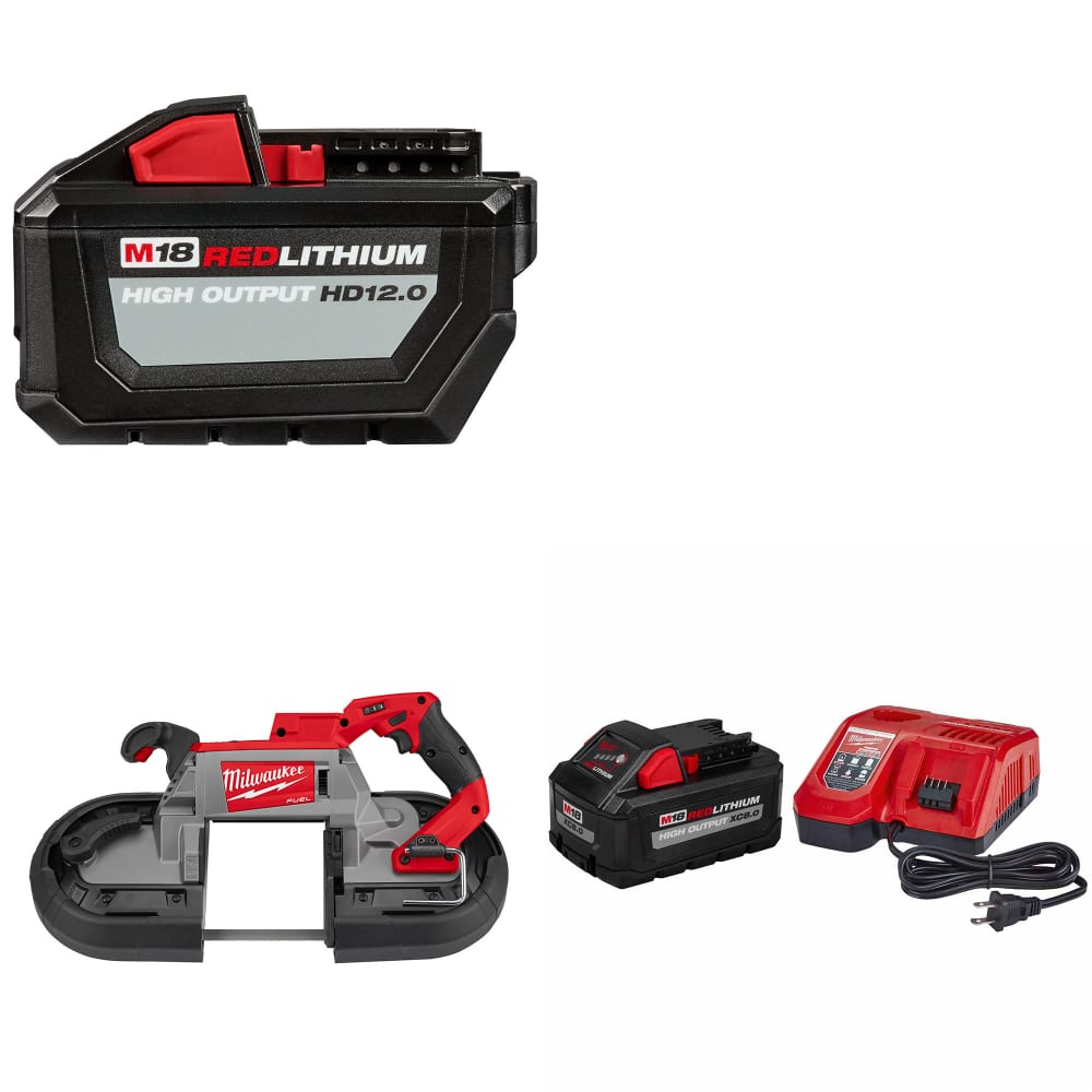 Milwaukee 48-11-1812 M18 Battery Pack W/ 2729S-20 Band Saw & FREE Starter Kit