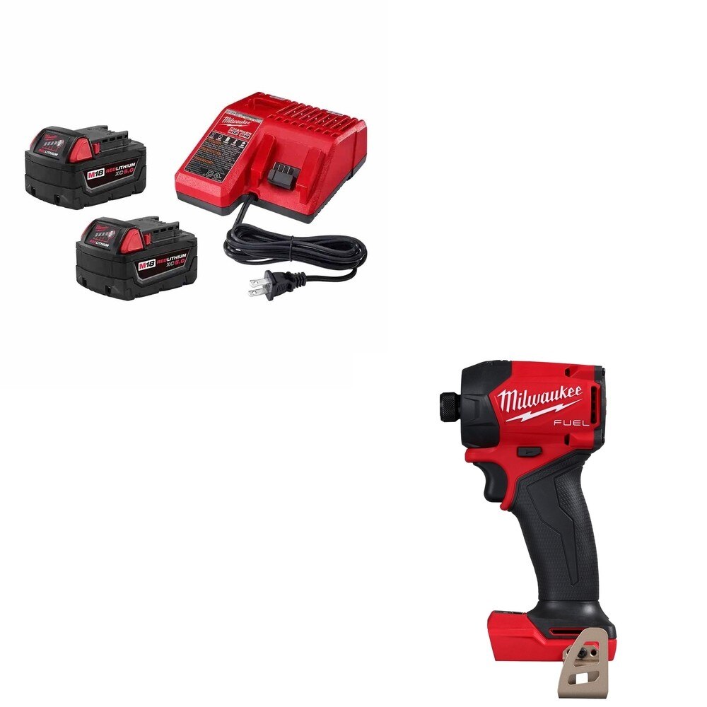 Milwaukee 48-59-1852B M18 5Ah 2pk Starter W/ FREE 2761-20 Hex Hydraulic Driver