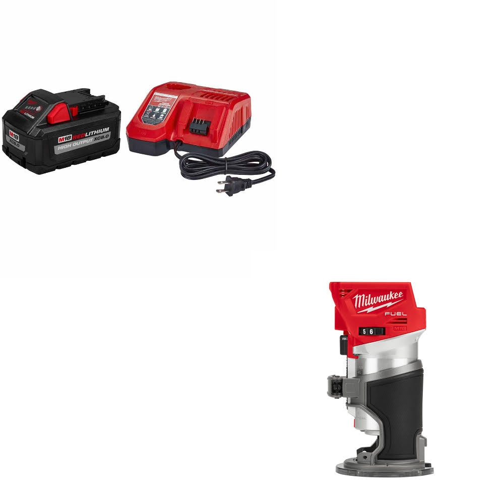 Milwaukee 48-59-1880 M18 XC8.0 Starter Kit W/ 2723-20 M18 FUEL ROUTER, Bare
