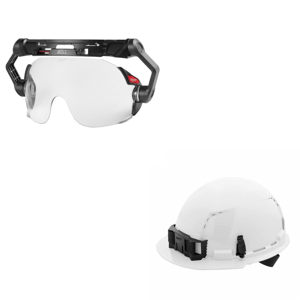 Milwaukee BOLT Eye Visor Kit W/ FREE White Vented Hard Hat