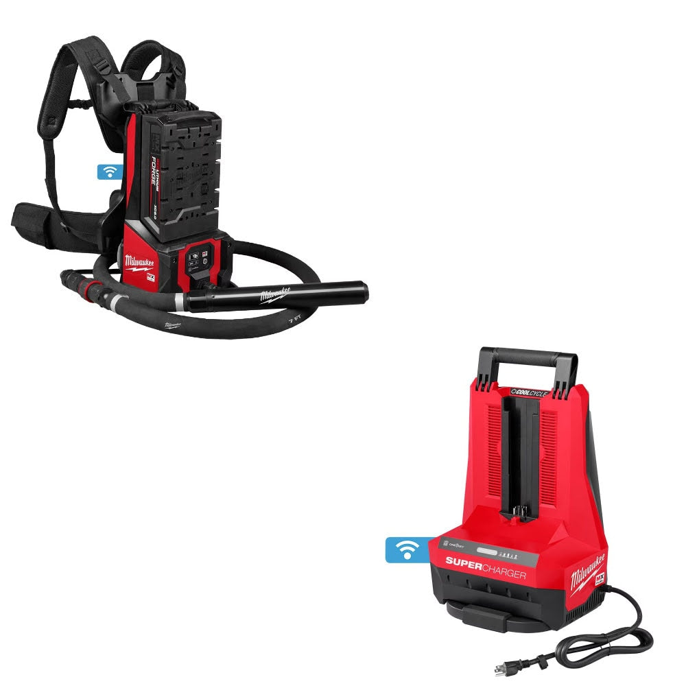 Milwaukee MXF372 Concrete Vibrator Kit W/ FREE MXFSC Super Charger