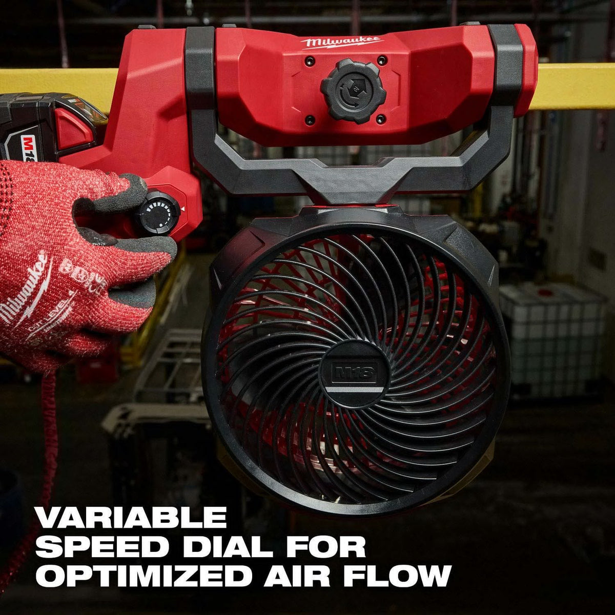 Milwaukee 0817-20 M18 Brushless 7" Scissor Lift Fan with Quick Adjust Clamp - 8