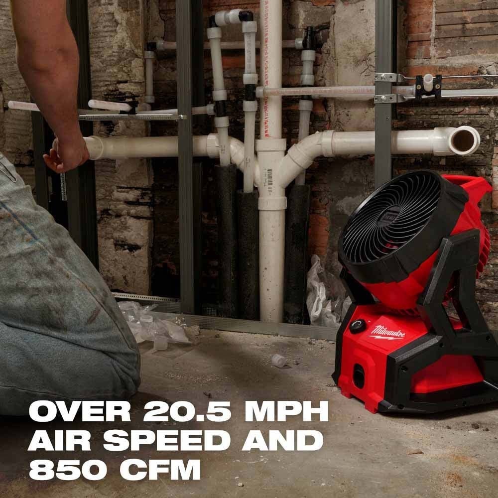 Milwaukee 0818-20 M18 Brushless PACKOUT Fan - 13