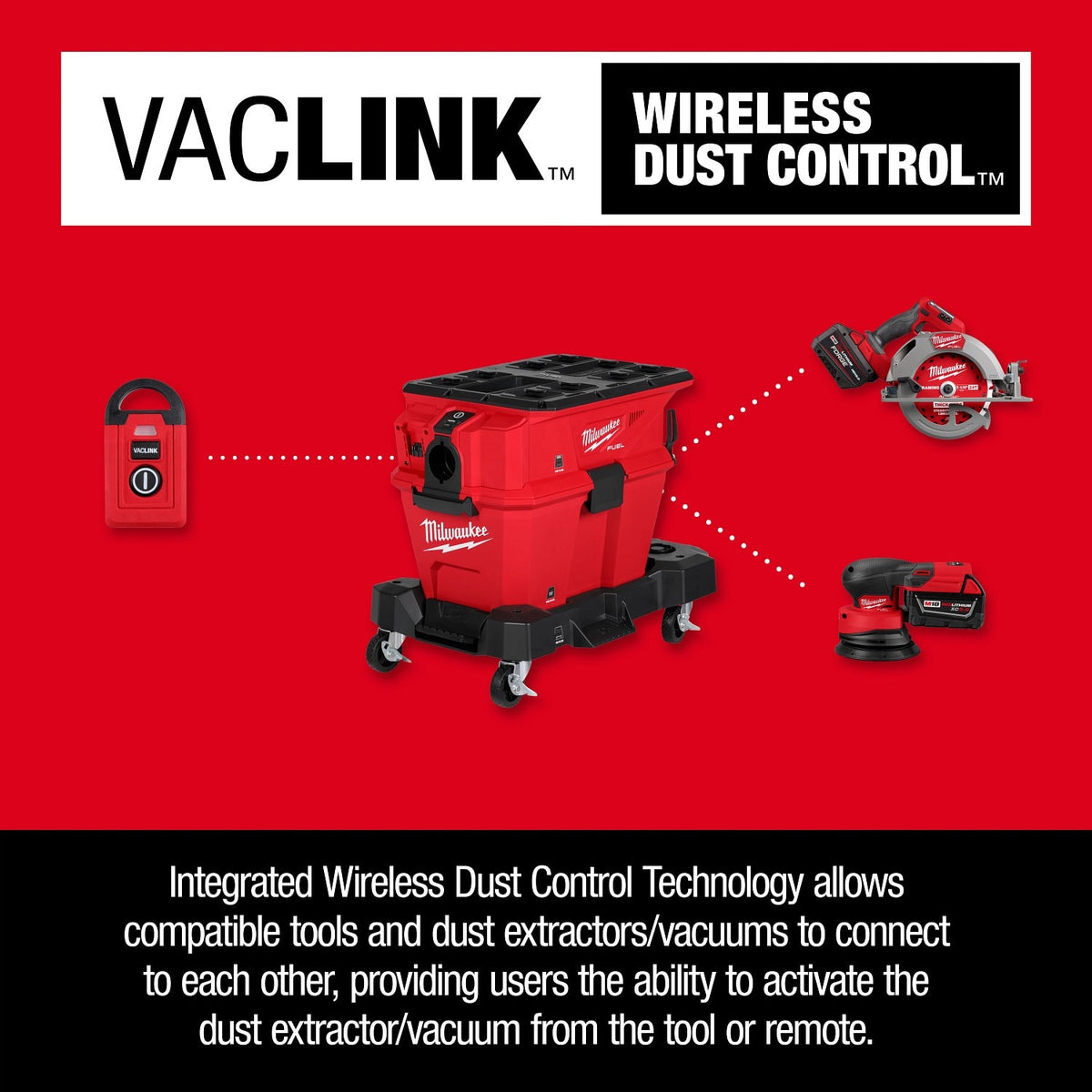 Milwaukee 0914-20 M18 FUEL NEXUS 6 GAL Wet/Dry Vacuum w/ VACLINK - 5