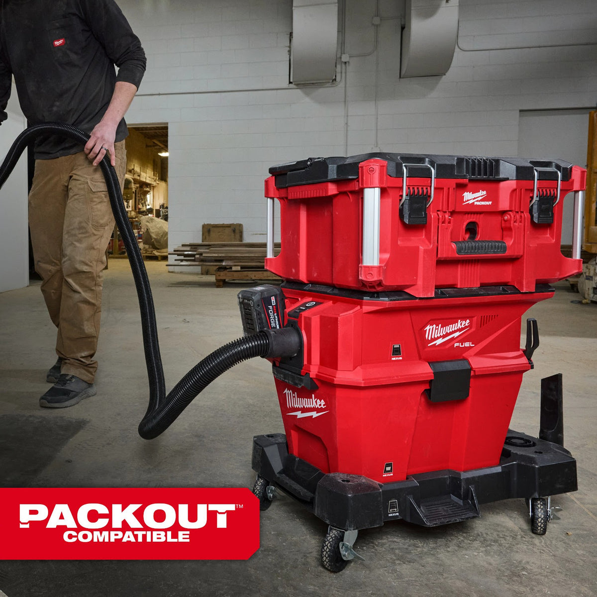 Milwaukee 0914-20 M18 FUEL NEXUS 6 GAL Wet/Dry Vacuum w/ VACLINK - 13