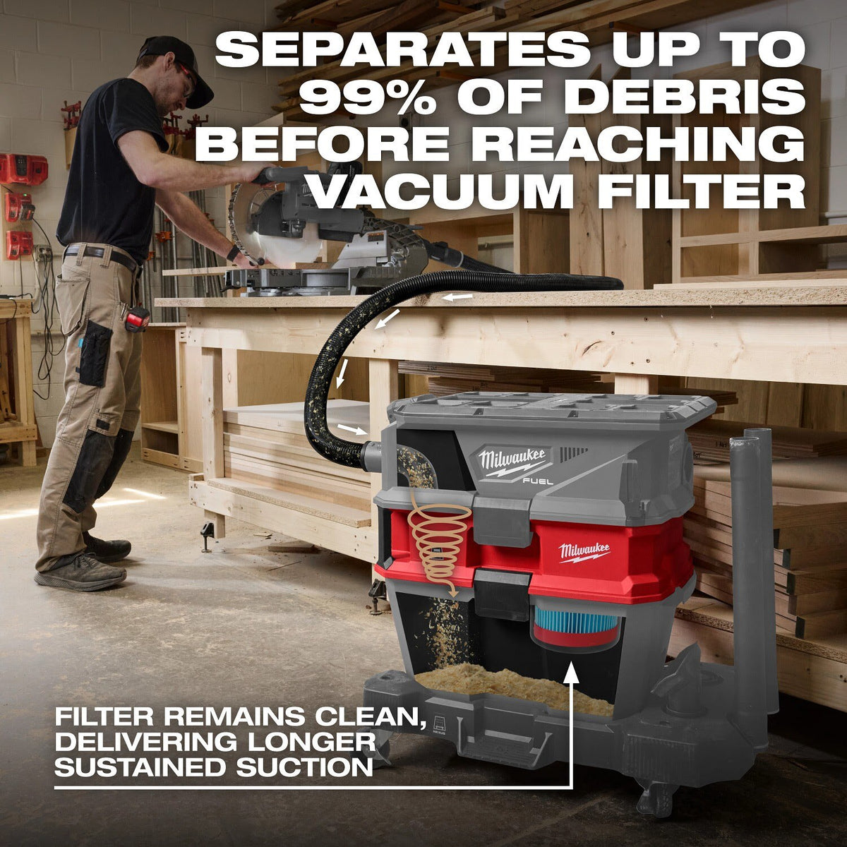 Milwaukee 0990-20 NEXUS Dedicated Debris Separator - 4