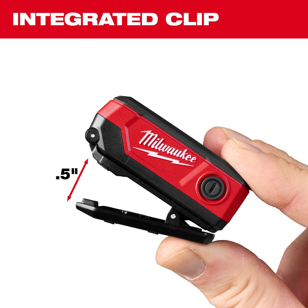 Milwaukee 2014R Rechargeable Clip Light 300 Lumens USB-C - 11