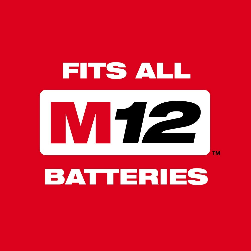 Milwaukee 2407-22 M12 3/8" Cordless Drill Driver Kit with Charger and Carrying Case (2 Batteries) - 8