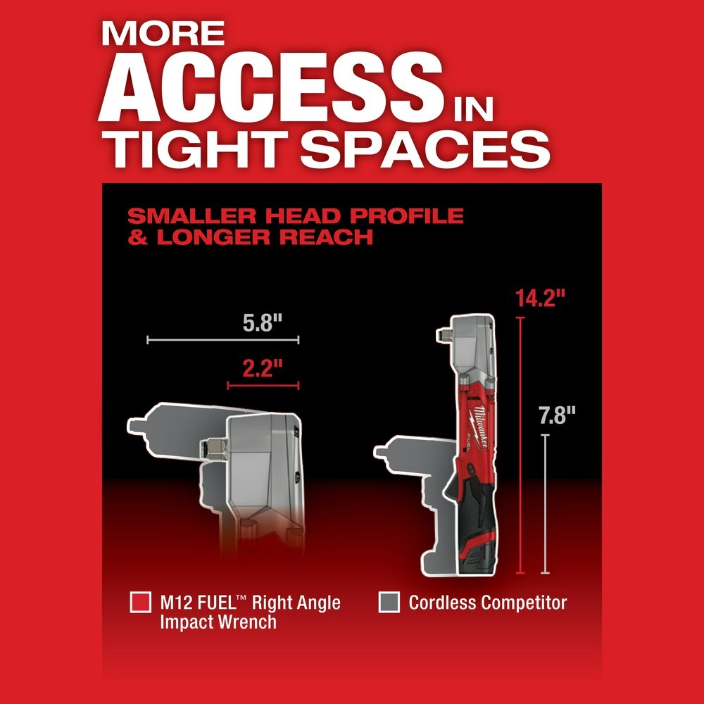 Milwaukee 2465-80 M12 FUEL 3/8" Digital Torque Wrench w/ ONE-KEY Bare Tool (Reconditioned) - 6