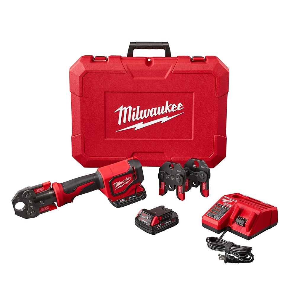 Milwaukee 2674-82C M18 Short Throw Press Tool Kit with PEX Crimp Jaws (Reconditioned)