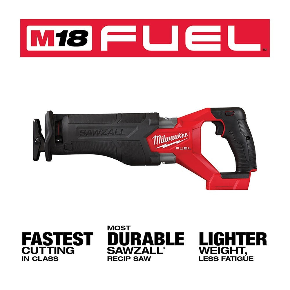 Milwaukee 2821-80 M18 FUEL SAWZALL Recip Saw (Reconditioned) - 2