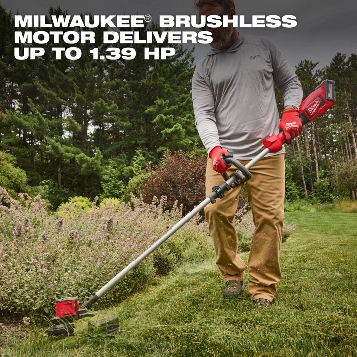 Milwaukee 2828-21E M18 Brushless String Trimmer Kit with 16 in. Cutting Swath and Easy Load Head (6.0Ah Battery) - 7