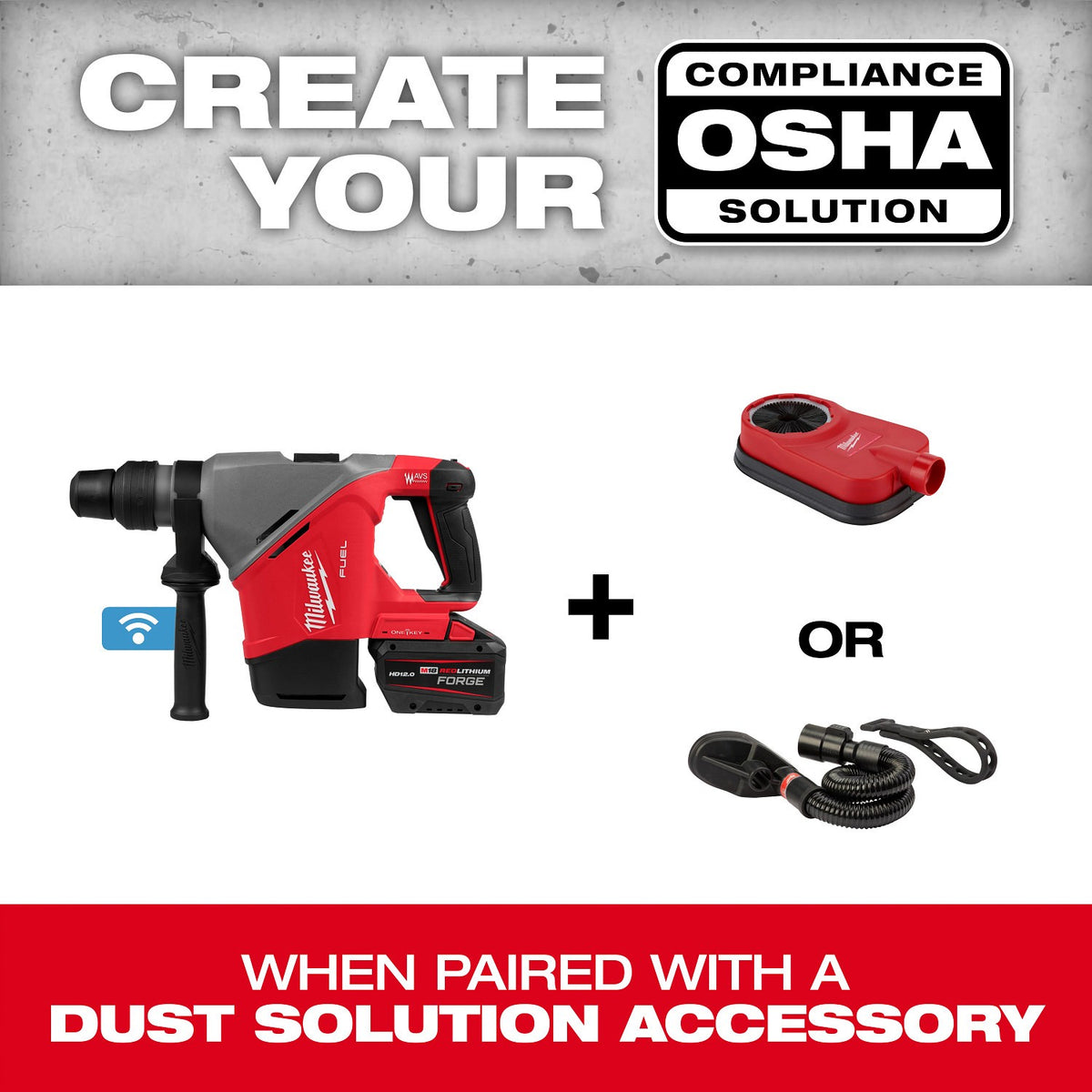Milwaukee 2917-20 M18 FUEL 1-9/16" SDS Max Rotary Hammer with ONE-KEY - 7