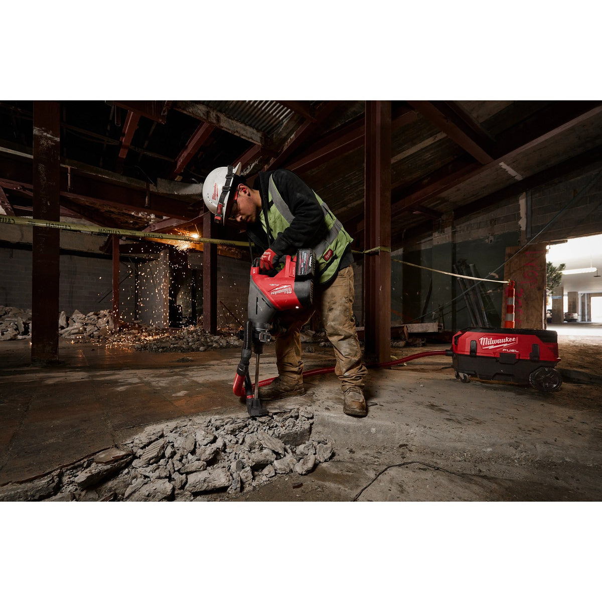Milwaukee 2918-22HD M18 FUEL 1-3/4" SDS MAX Rotary Hammer Kit with ONE-KEY (2 Batteries, Charger) - 13