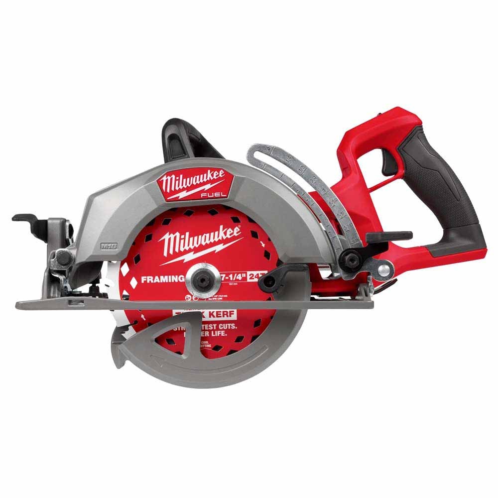 Milwaukee 2930-20 M18 FUEL 7-1/4" Rear Handle Circular Saw – Cordless, 2-5/8" Cut Capacity