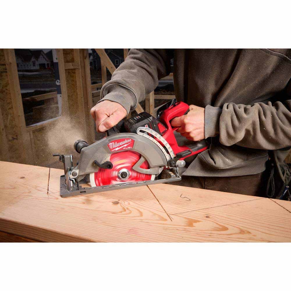 Milwaukee 2930-20 M18 FUEL 7-1/4" Rear Handle Circular Saw – Cordless, 2-5/8" Cut Capacity - 7