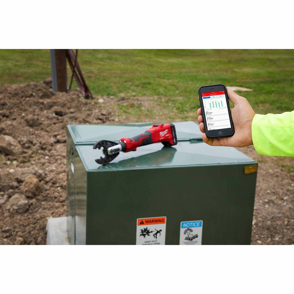 Milwaukee 2978-OCUT M18 FORCE LOGIC 6T Linear Utility Crimper w/ O-D3 Jaw & Cutting Jaws - 12
