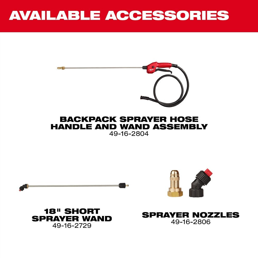 Milwaukee 3019-21PS M18 4-Gallon Backpack Sprayer with SWITCH TANK Kit (1 Kit) - 12