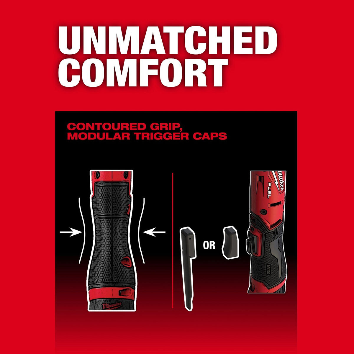 Milwaukee 3052-20 M12 FUEL 1/4 Inch Cordless Ratchet, 550 RPM, 45 ft-lbs, Compact Head (Bare Tool) - 7