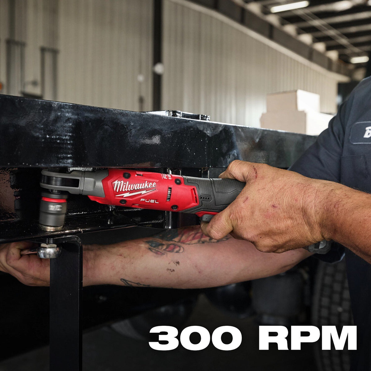 Milwaukee 3054-20 M12 FUEL 1/2 Inch Cordless Ratchet, 300 RPM, 80 ft-lbs, Compact Head (Bare Tool) - 9