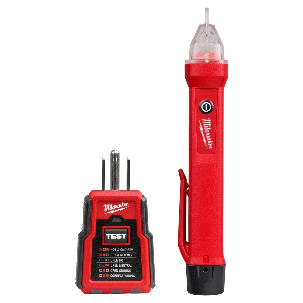 Milwaukee 3210-20 GFCI Receptacle Tester and Voltage Detector Kit (2 Piece)