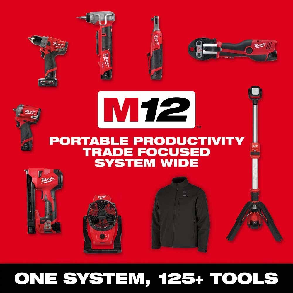 Milwaukee 3450-20 M12 Subcompact Brushless 1/4" Hex Impact Driver - 10