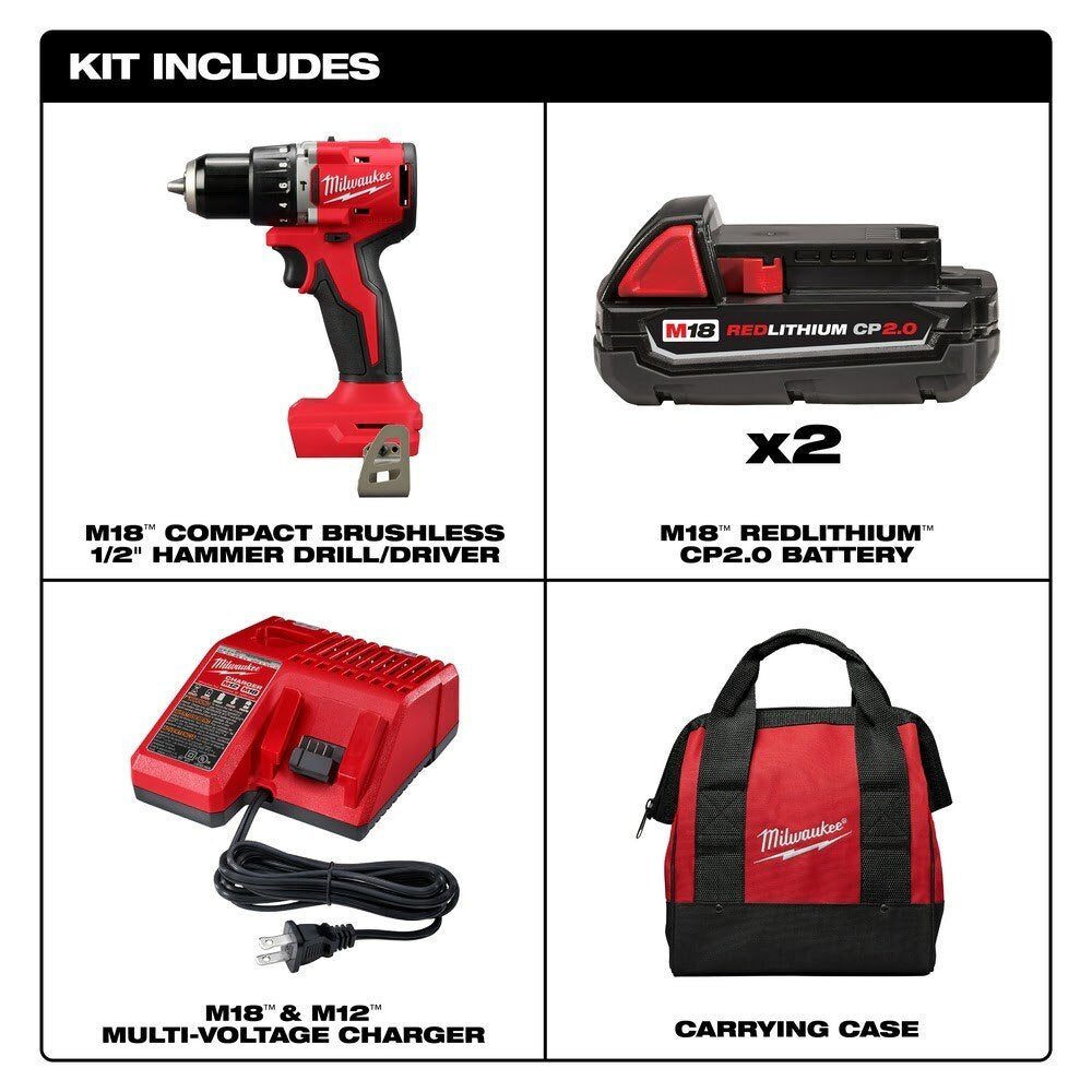 Milwaukee 3602-22CT M18 Compact Brushless 1/2