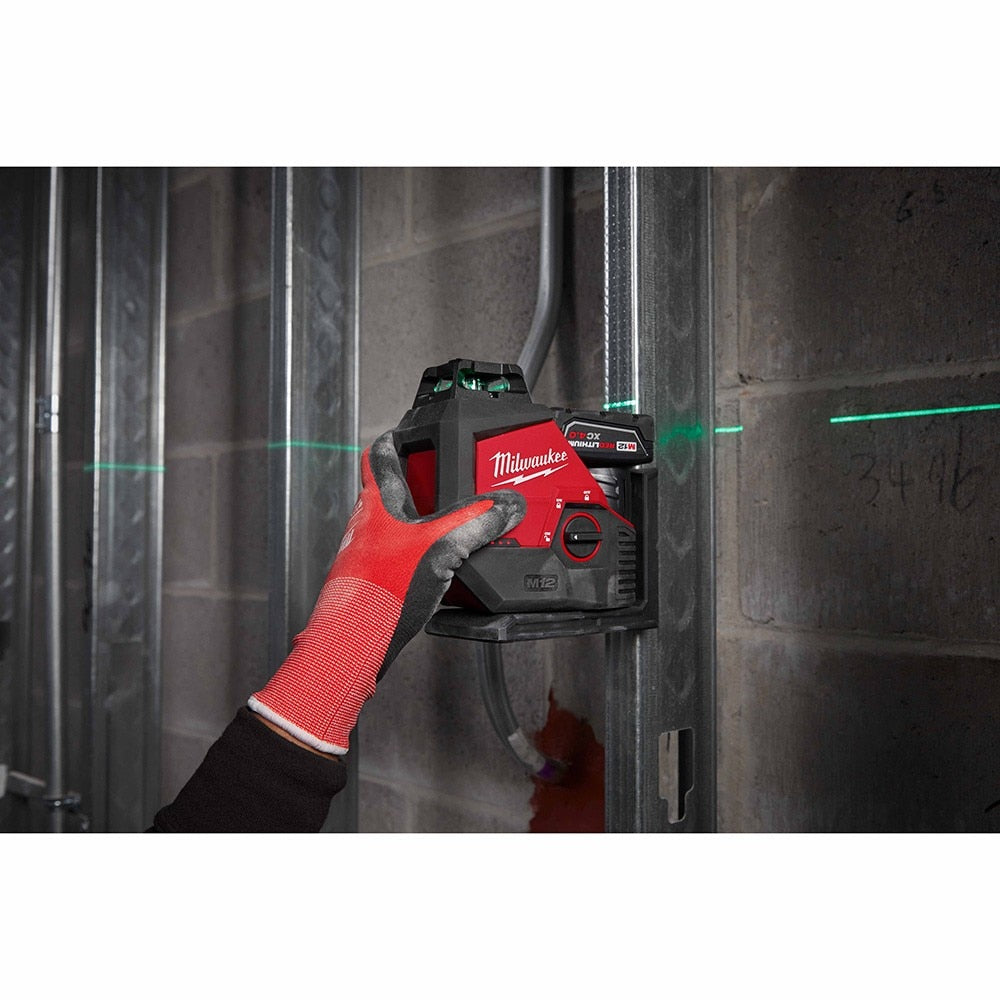 Milwaukee 3631-21 M12 Green Single Plane Laser Kit - 12