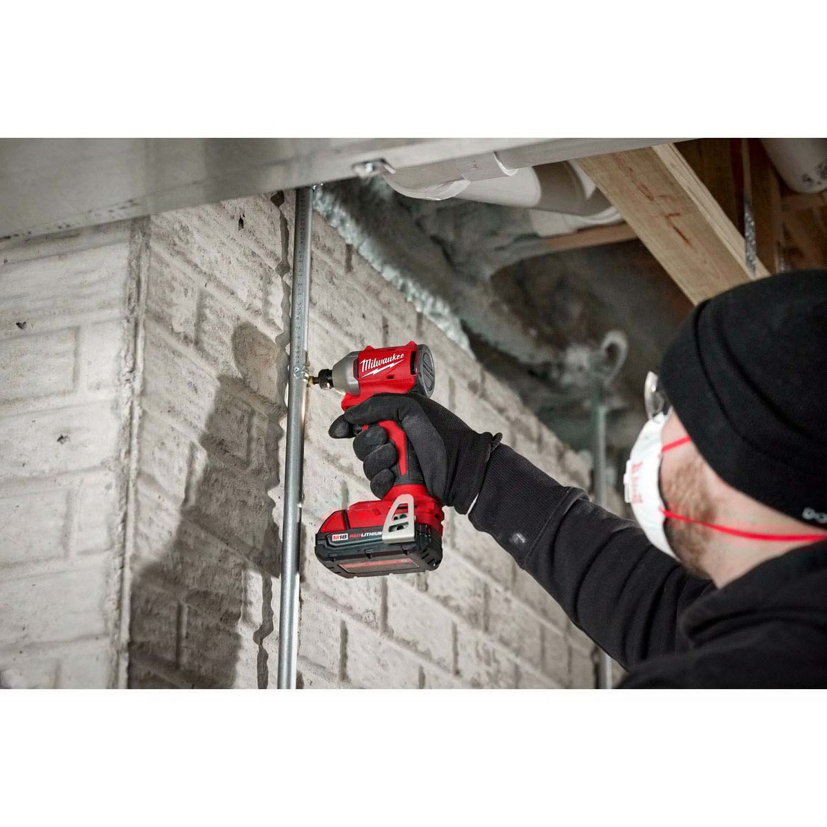 Milwaukee 3650-21CT M18 18V Compact Brushless 1/4" Hex Impact Driver Kit 4.4" L x 2.1" W (1 2.0Ah Battery, 1 Charger, 1 Contractor Bag) - 7