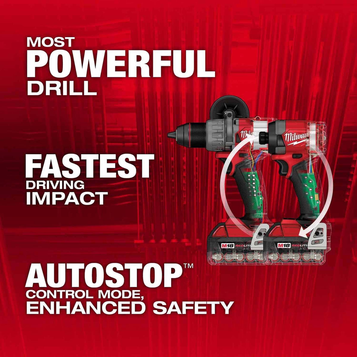 Milwaukee 3697-27 M18 Fuel 7-Tool Combo Kit - 2