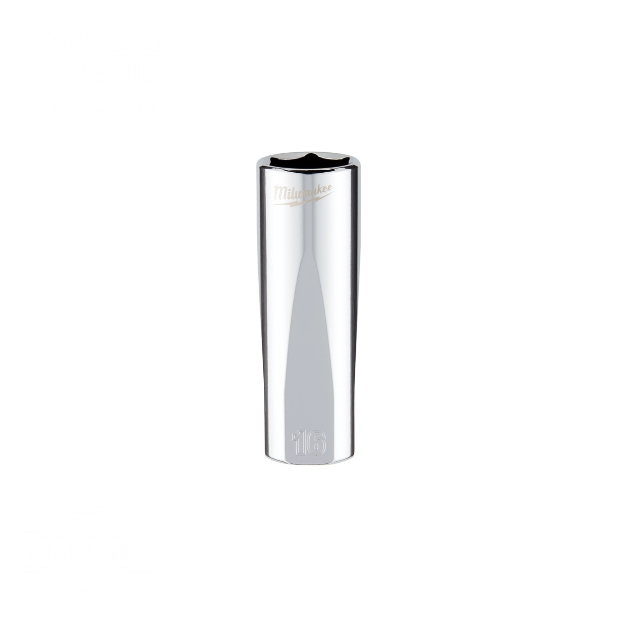 Milwaukee 45-34-9095 3/8" Drive 16mm Metric Deep 6-Point Socket with Four Flat Sides