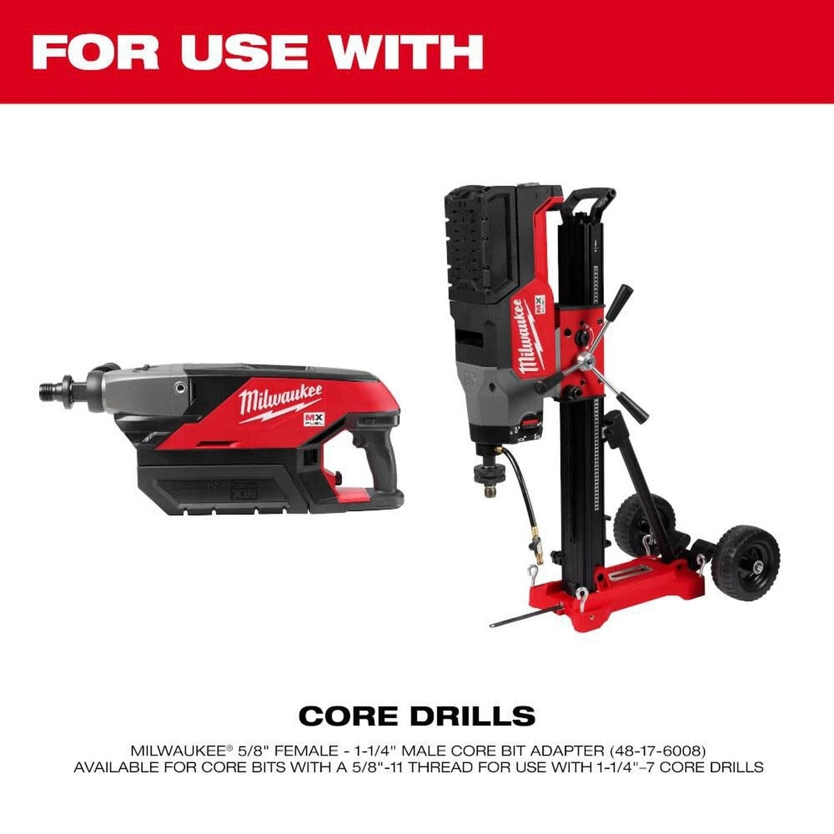 Milwaukee 48-17-0120 2" Diamond Ultra Dry Core Bit for Concrete Brick and Block - 4