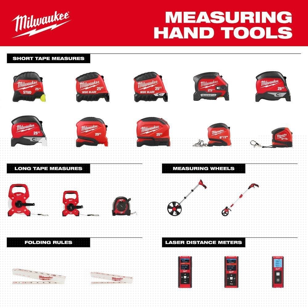 Milwaukee 48-22-1216M 16' Wide Blade Magnetic Tape Measure - 6